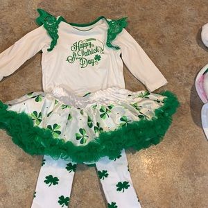 St Patricks day Monthly Milestone outfit